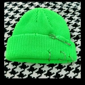 Neon punk beanie